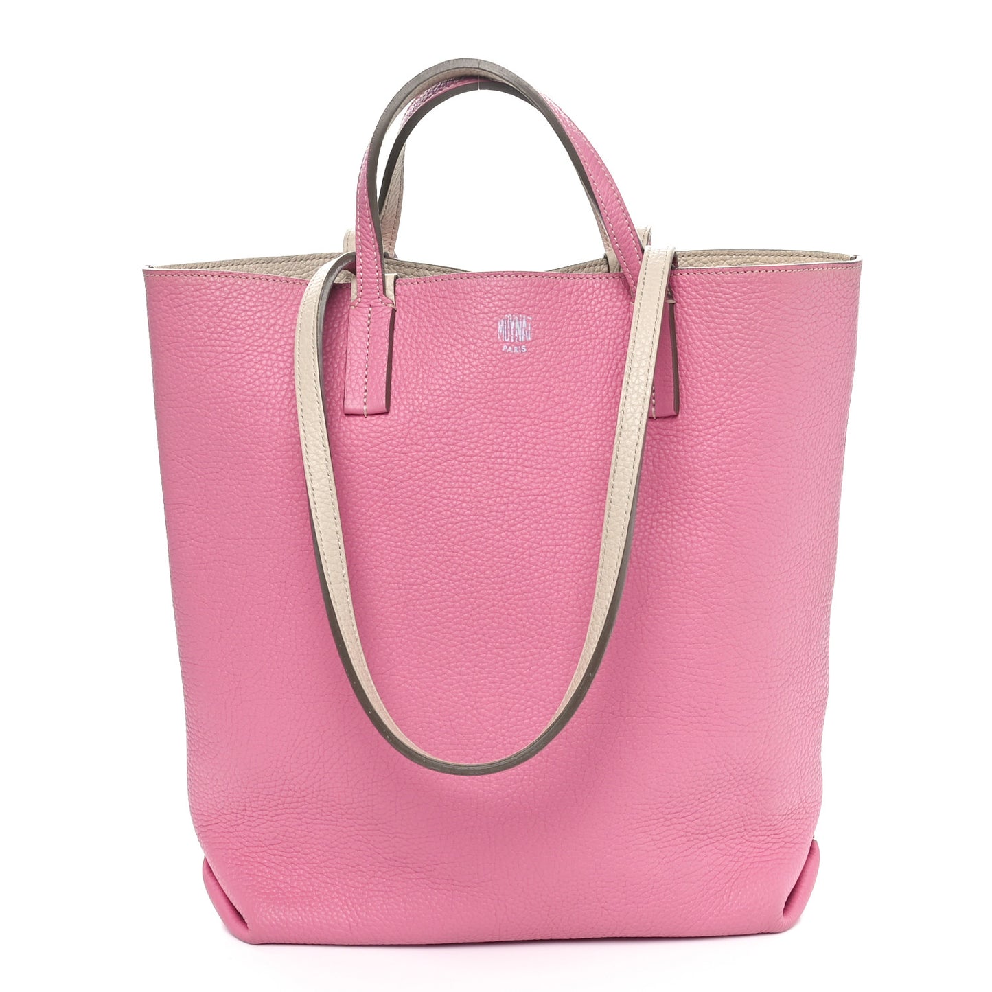 Taurillon Blush Calfskin Quattro Reversible Tote TPM Tourterelle Hot Pink
