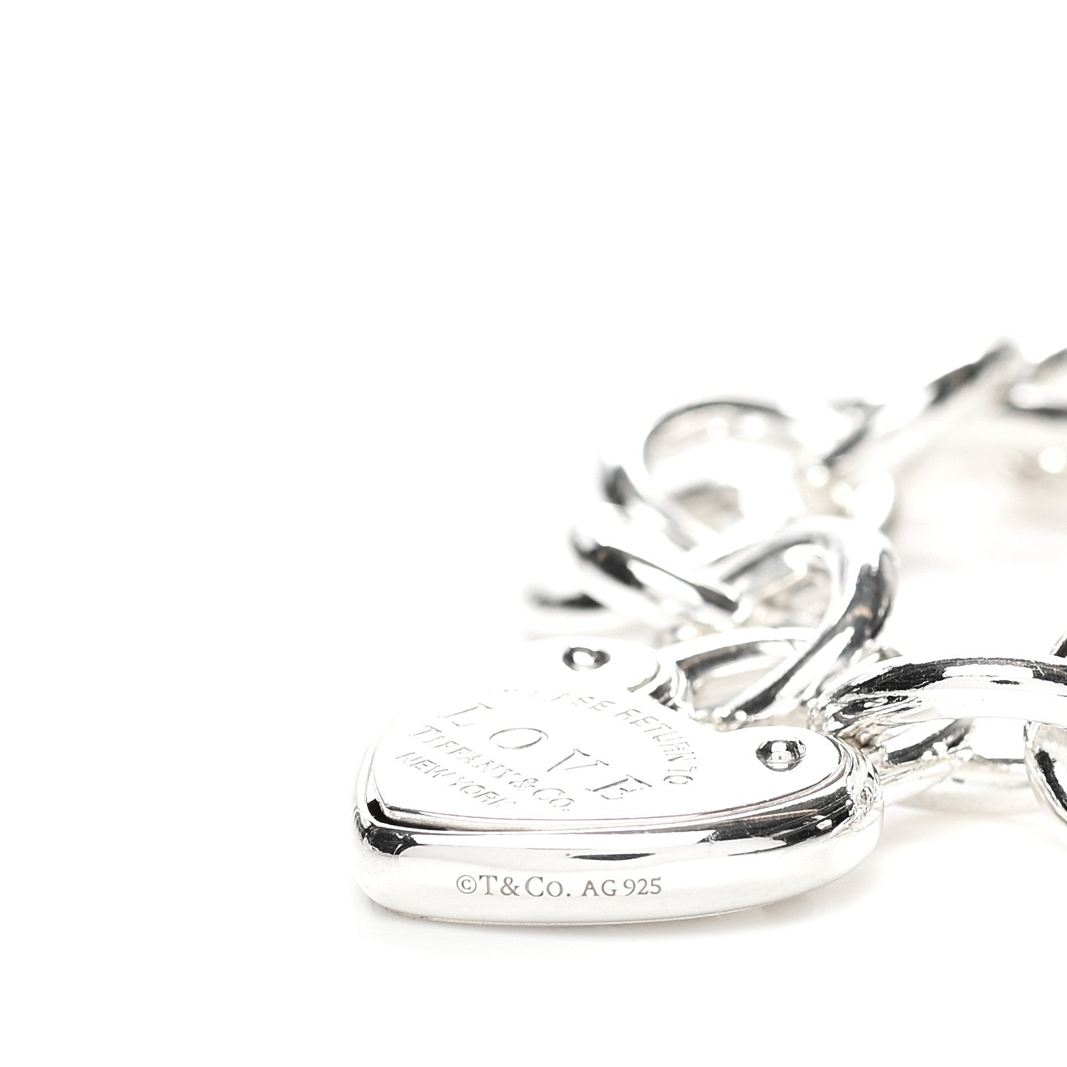 Tiffany Sterling Silver Return to Tiffany Love Lock Bracelet 5 of 7