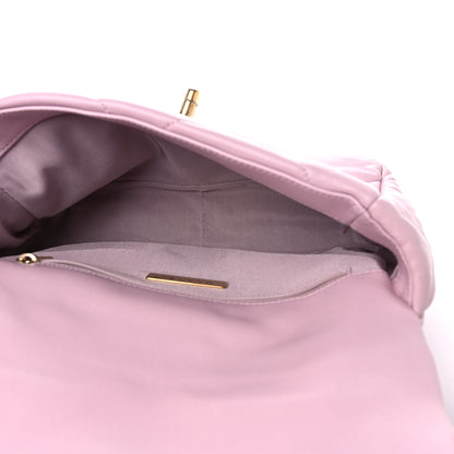 Chanel Goatskin Quilted Medium Chanel 19 Flap Light Pink 5 of 9