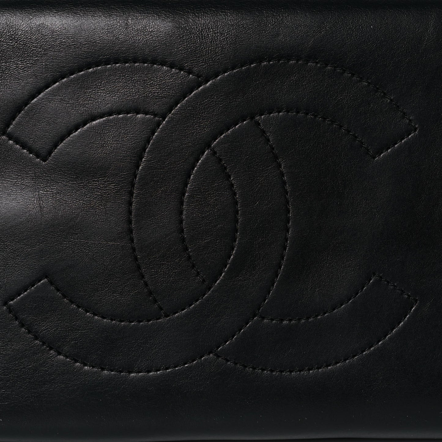 Calfskin Quilted Small Easy Shopping Tote Black