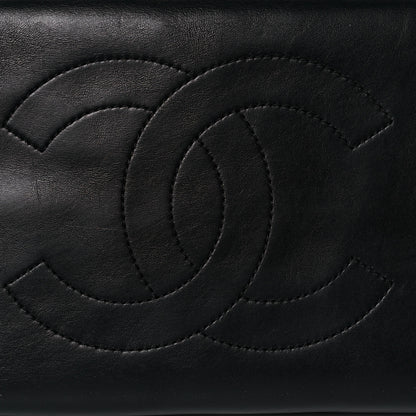 Chanel Calfskin Quilted Small Easy Shopping Tote Black 17 of 18