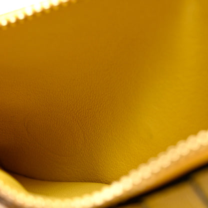 Loewe X SPIRITED AWAY Calfskin Otori-Sama Small Vertical Wallet Soft White Lemon Zest 8 of 9