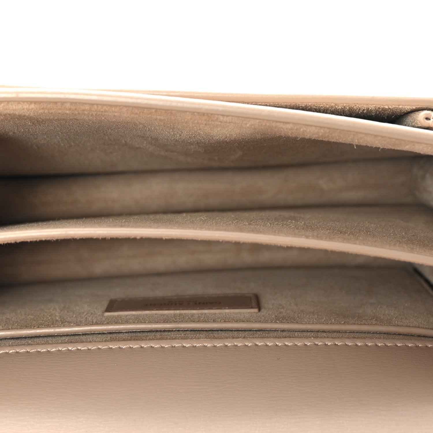 Saint Laurent Calfskin Medium Monogram Sunset Dark Beige 5 of 10