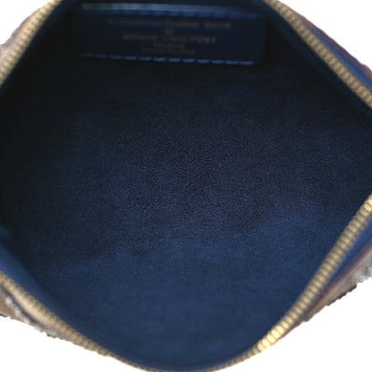 Louis Vuitton Damier Paillettes Mini Pochette Accessories Blue 7 of 9