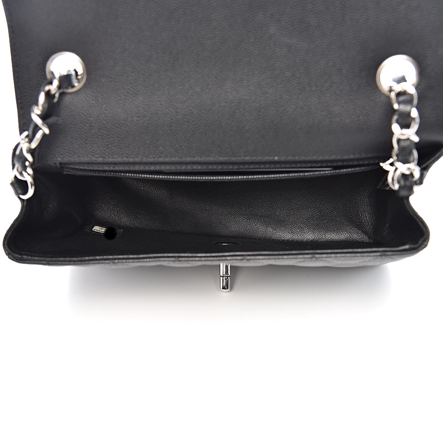 Caviar Quilted Mini Rectangular Flap Black