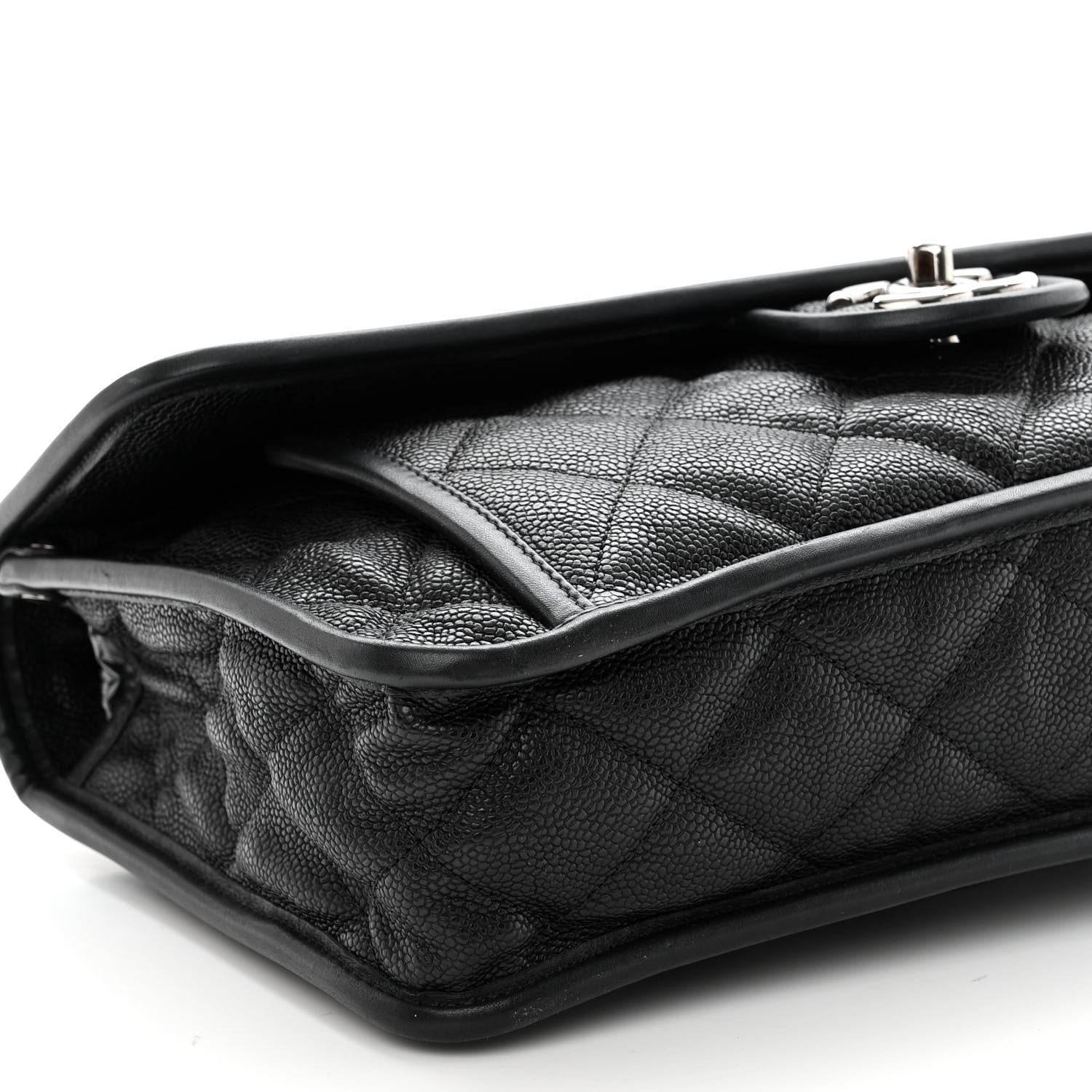 Chanel Caviar Quilted Large French Riviera Flap Black 10 of 13