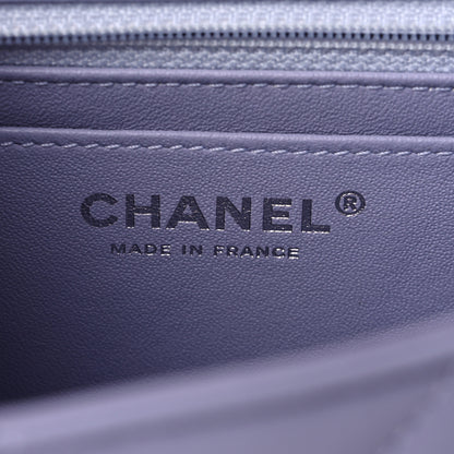 Chanel Aged Calfskin Chevron Quilted 2.55 Reissue Mini Flap Light Purple 6 of 10