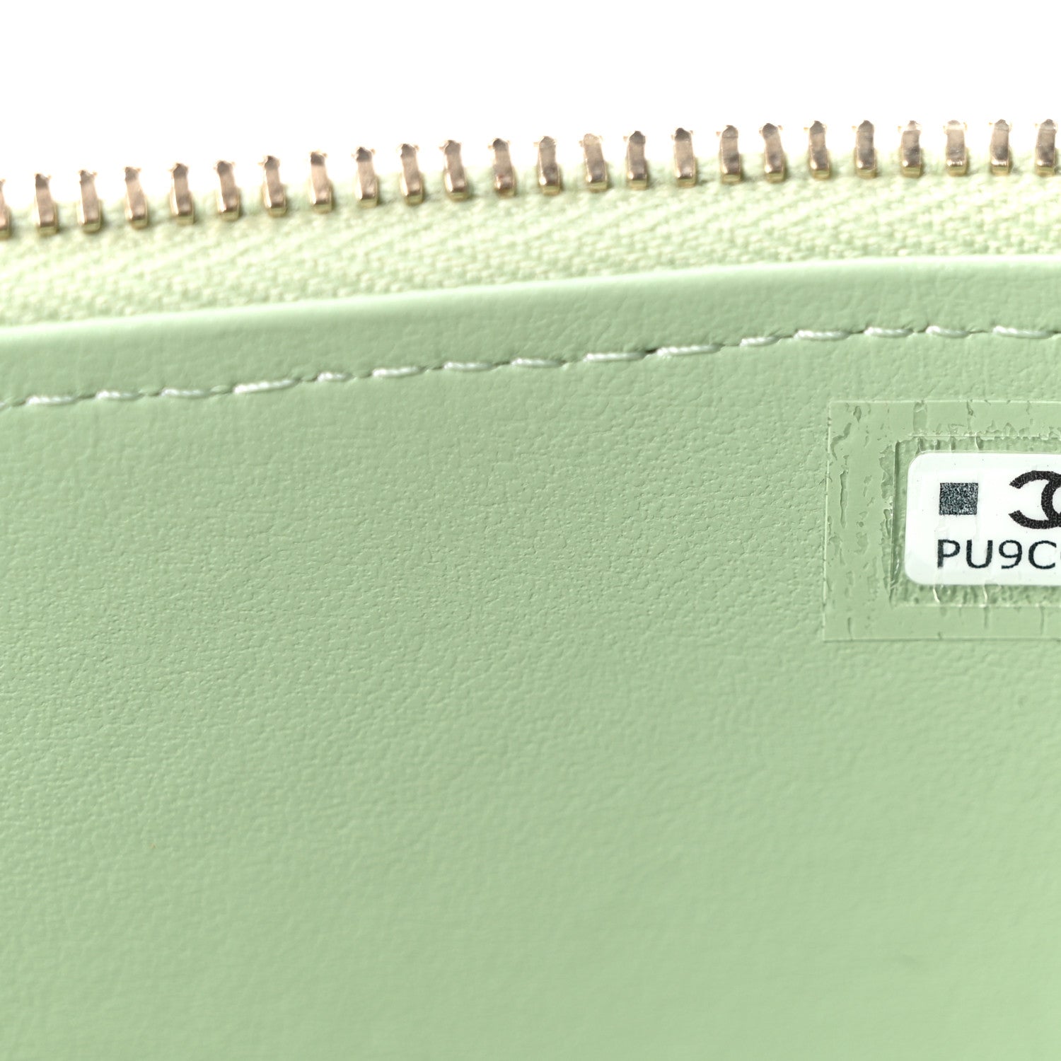 Chanel Caviar Quilted Small Vanity Case With Chain Light Green 7 of 11