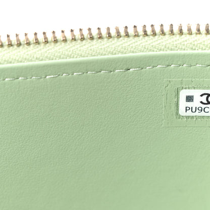 Chanel Caviar Quilted Small Vanity Case With Chain Light Green 7 of 11