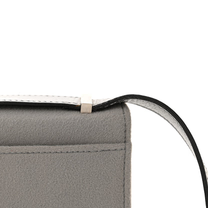 Salvatore Ferragamo Fabric Gancini Shoulder Bag Grey 13 of 13