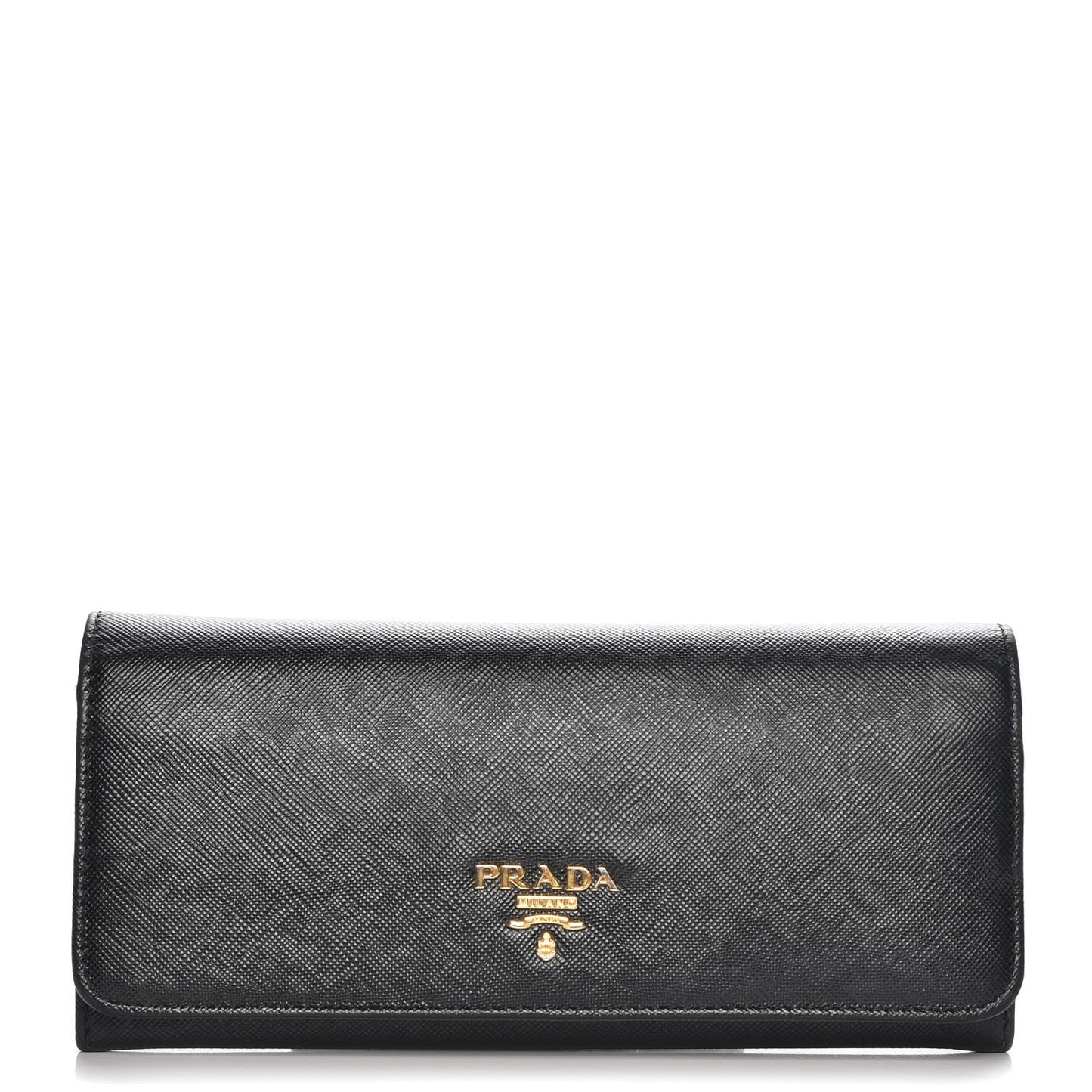 Saffiano Multicolor Continental Flap Wallet Nero Black Peonia
