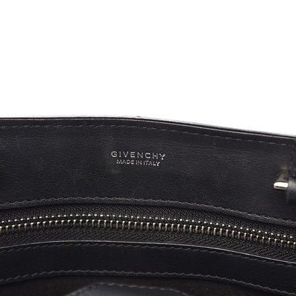 Givenchy Calfskin Crocodile Embossed Small Obsedia Satchel Black 6 of 14
