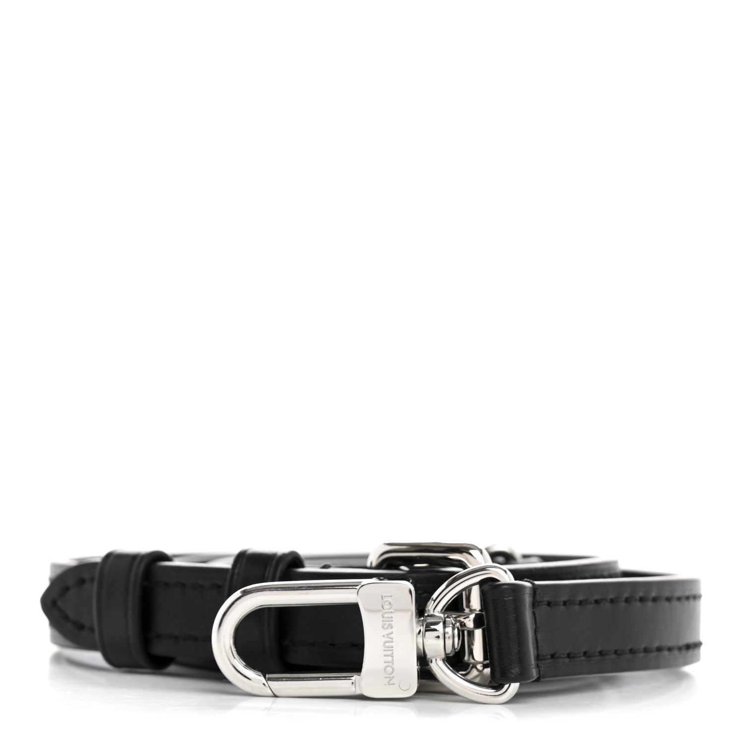 Louis Vuitton Calfskin Adjustable Shoulder Strap Black 1 of 3