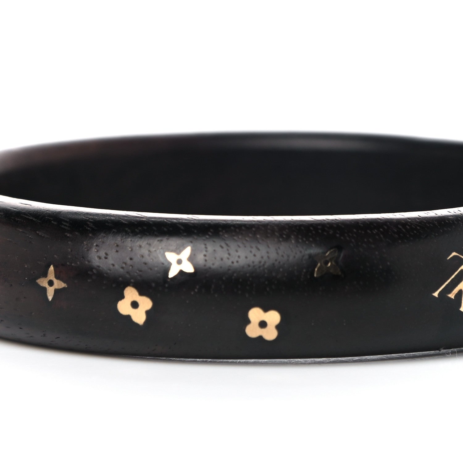 Louis Vuitton Tiger Wood Brass Medium Silvania Bangle TPM 4 of 6