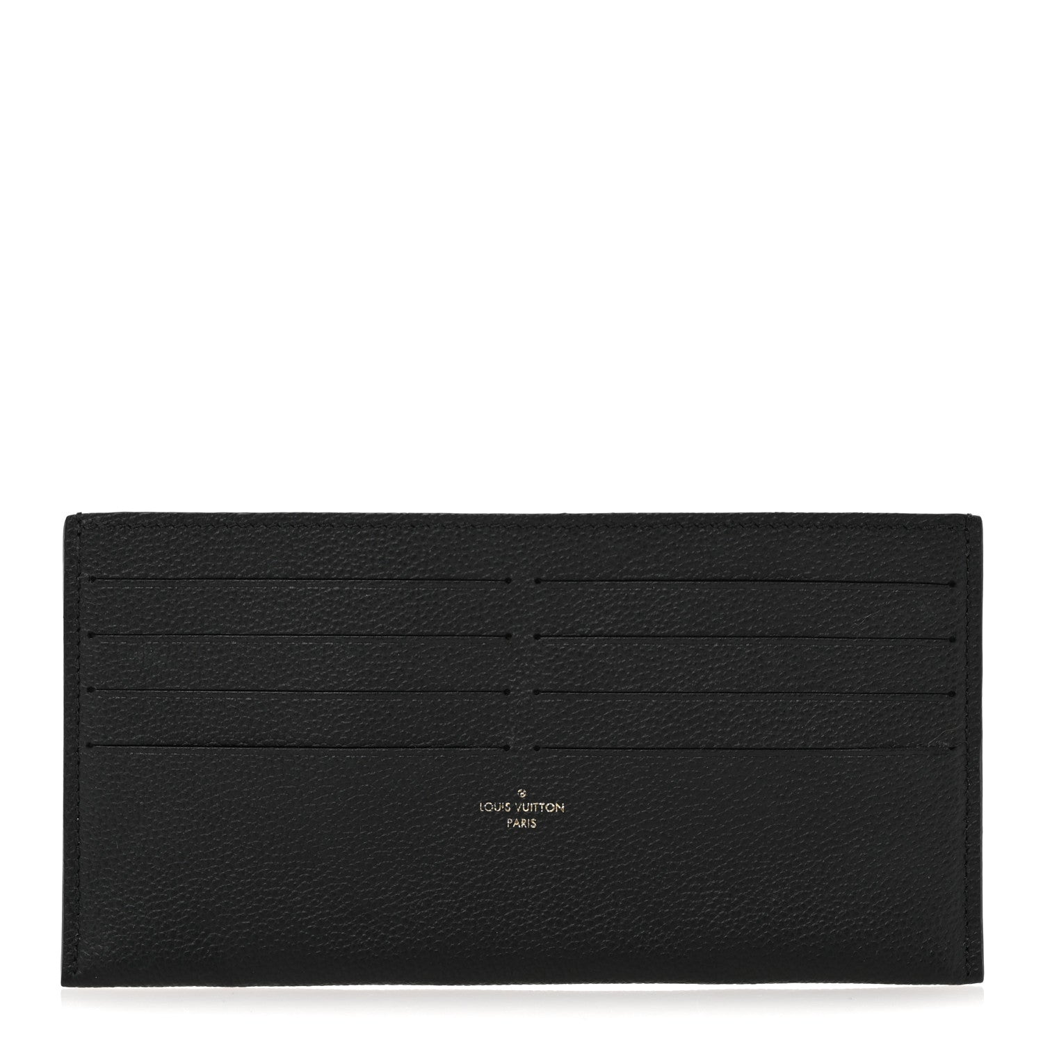Louis Vuitton Calfskin Felicie Chain Wallet Card Holder Insert Black 1 of 6