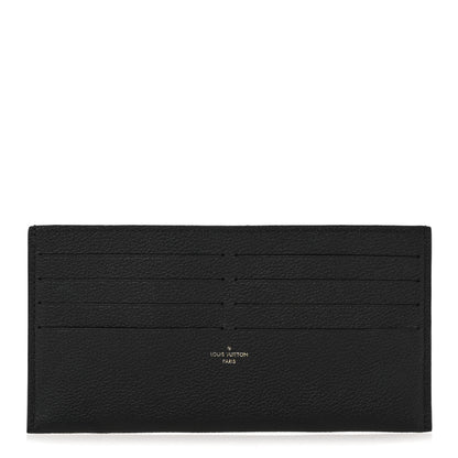 Louis Vuitton Calfskin Felicie Chain Wallet Card Holder Insert Black 1 of 6