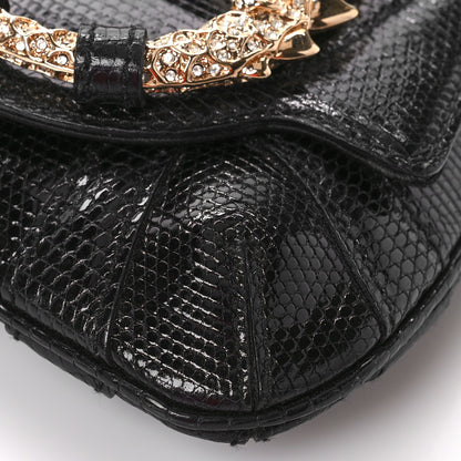 Gucci Lizard Tom Ford Jeweled Dragon Bag Black 9 of 9