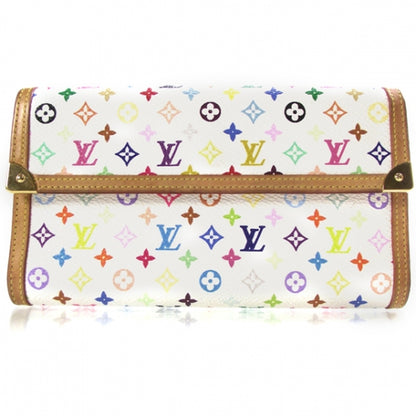Louis Vuitton Monogram Multicolor Porte Tresor International Wallet White 1 of 9