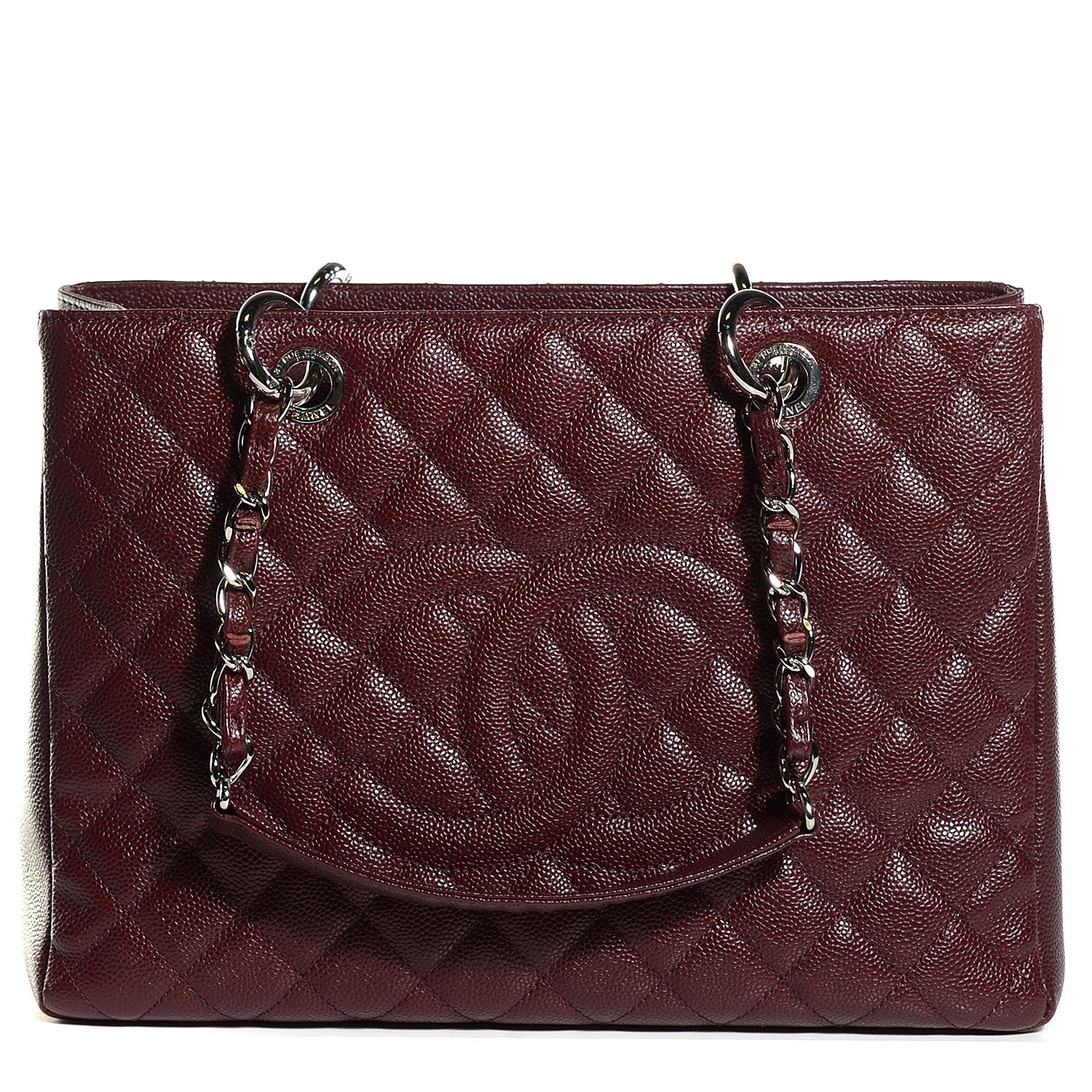 Chanel Caviar Quilted Grand Shopping Tote GST Bordeaux 1 of 8