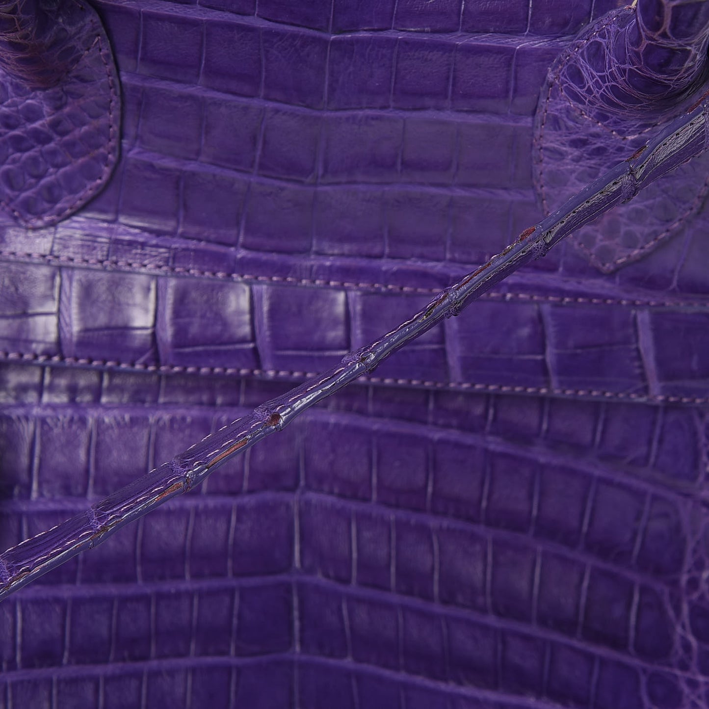 Crocodile Dome Satchel Purple