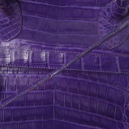 Nancy Gonzalez Crocodile Dome Satchel Purple 16 of 16