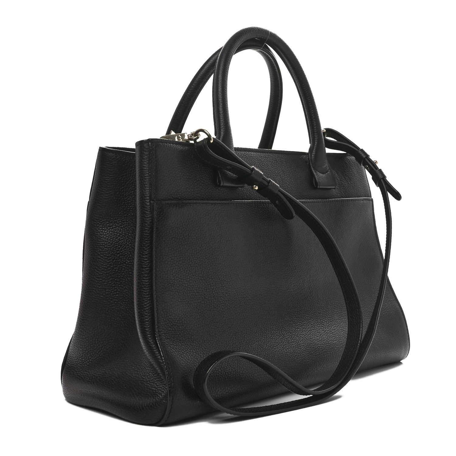 Chanel Grained Calfskin Small Neo Executive Shopper Tote Black 3 of 10