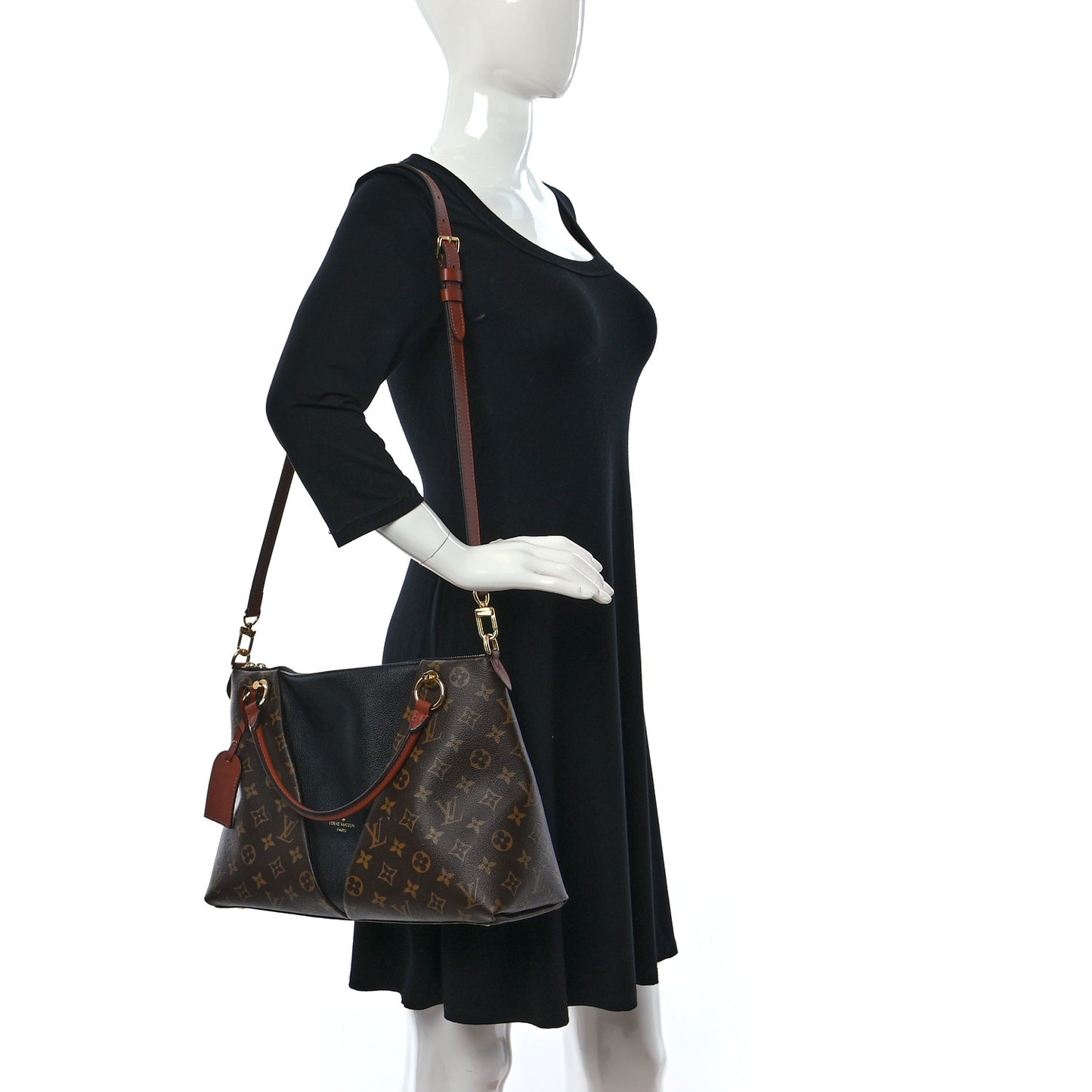 Monogram V Tote MM Black