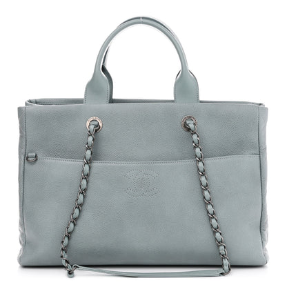 Chanel Caviar Lambskin Quilted Large Coco Break Shopping Bag Grey 4 of 15