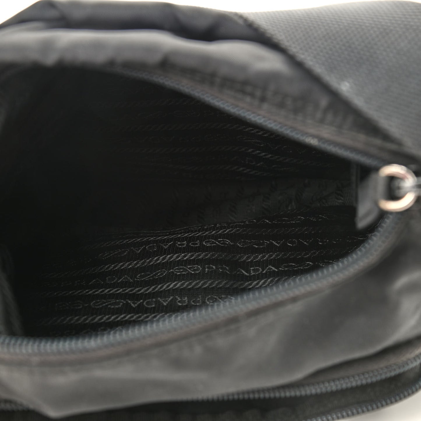 Nylon Vela Sport Messenger Bag Black