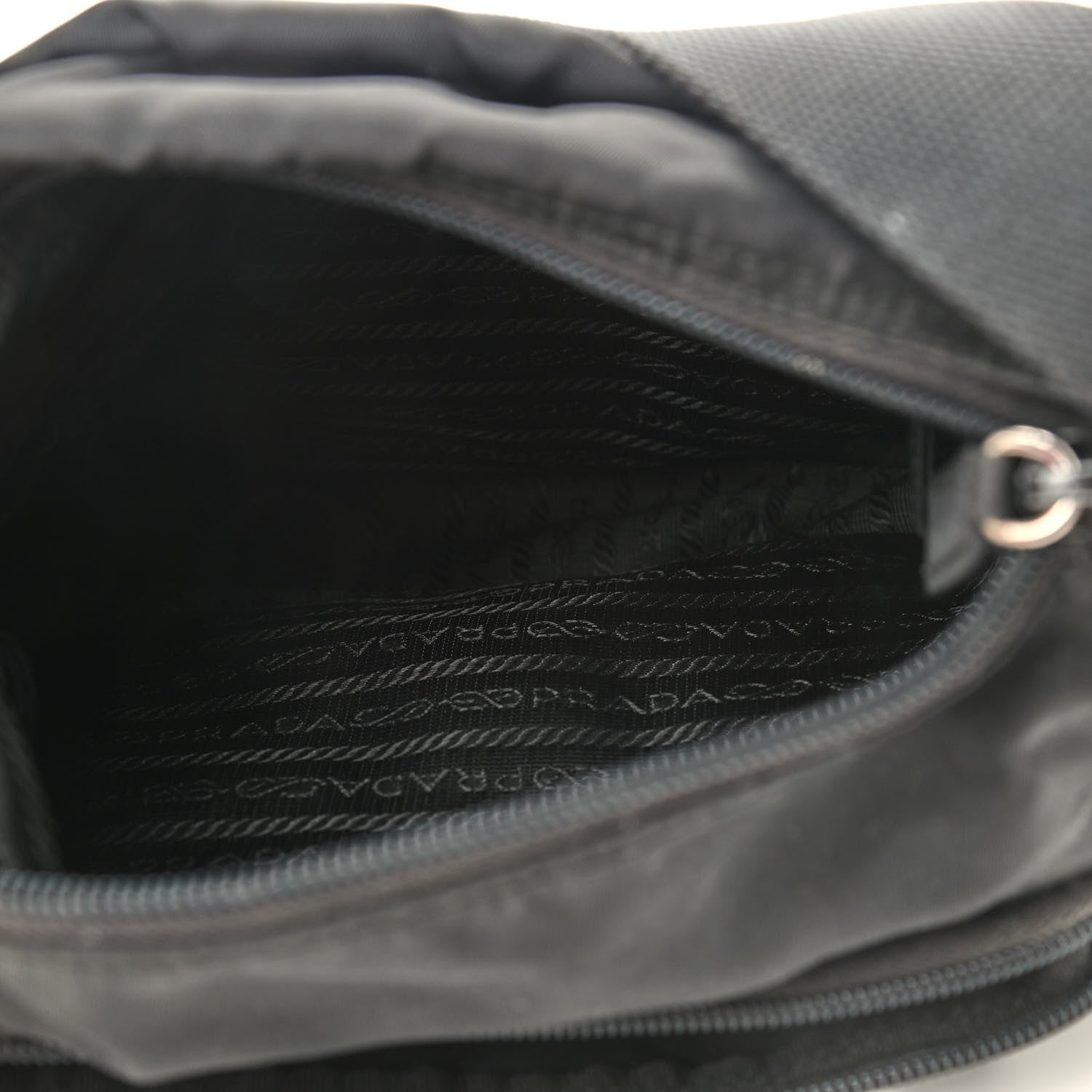 Prada Nylon Vela Sport Messenger Bag Black 4 of 12