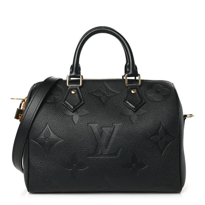 Louis Vuitton Empreinte Monogram Giant Speedy Bandouliere 25 Black 1 of 10