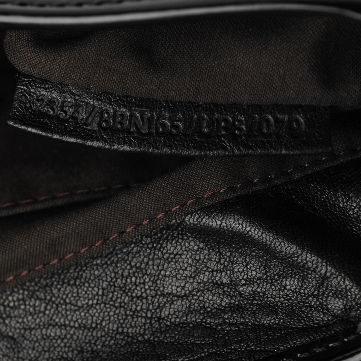 Nappa Patent B Bag Black