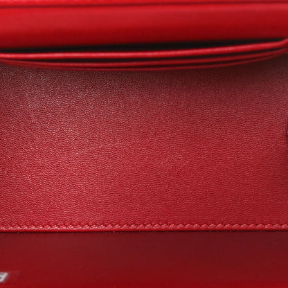 Chanel Lambskin Quilted Small Pillow Crush Vanity Case With Chain Dark Red 5 of 11