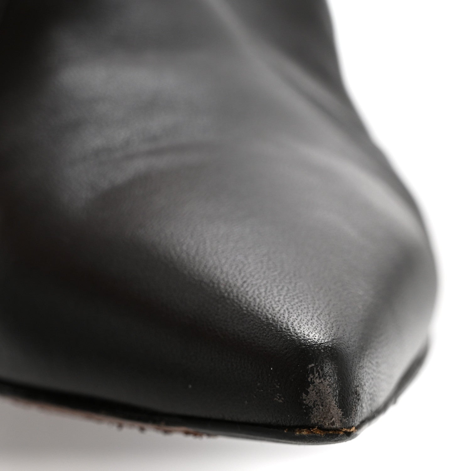 Fendi Nappa Microfiber Fabric FF Rockoko Thigh High Boots 37.5 Ebano Tobacco Black 10 of 10