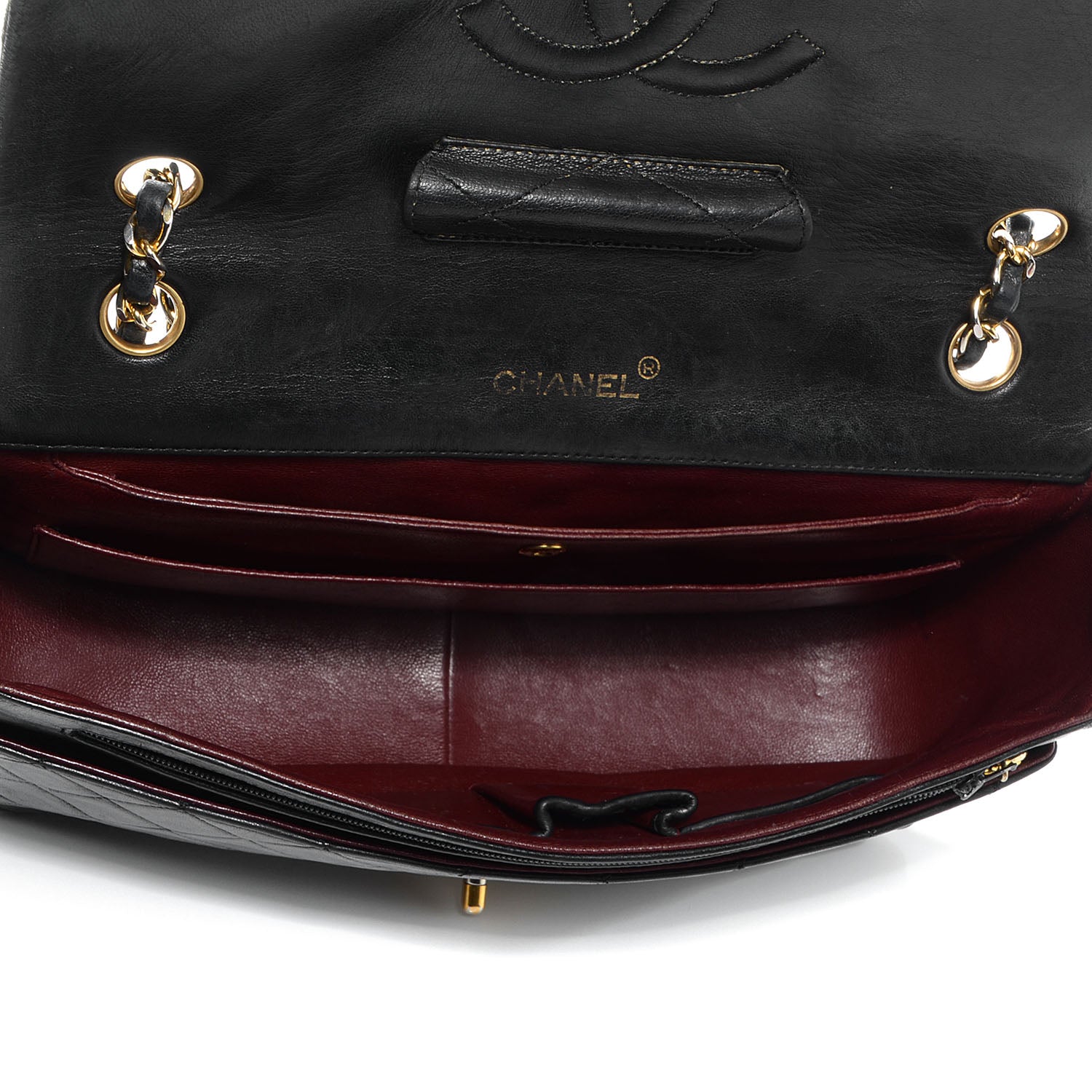 Chanel Lambskin Jumbo Single Flap Black 5 of 9