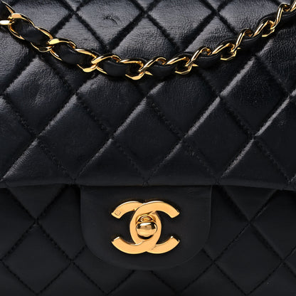 Chanel Lambskin Quilted Medium Double Flap Black 8 of 13