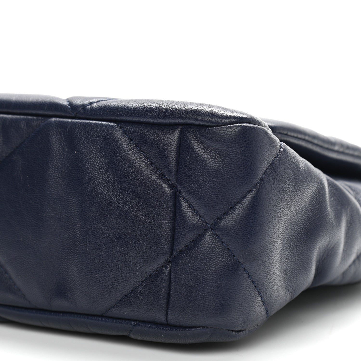 Chanel Lambskin Quilted Medium Chanel 19 Flap Navy Blue 9 of 9