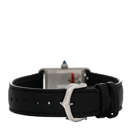 Cartier Stainless Steel Calfskin 22mm Must de Cartier Tank Quartz Watch 3 of 5