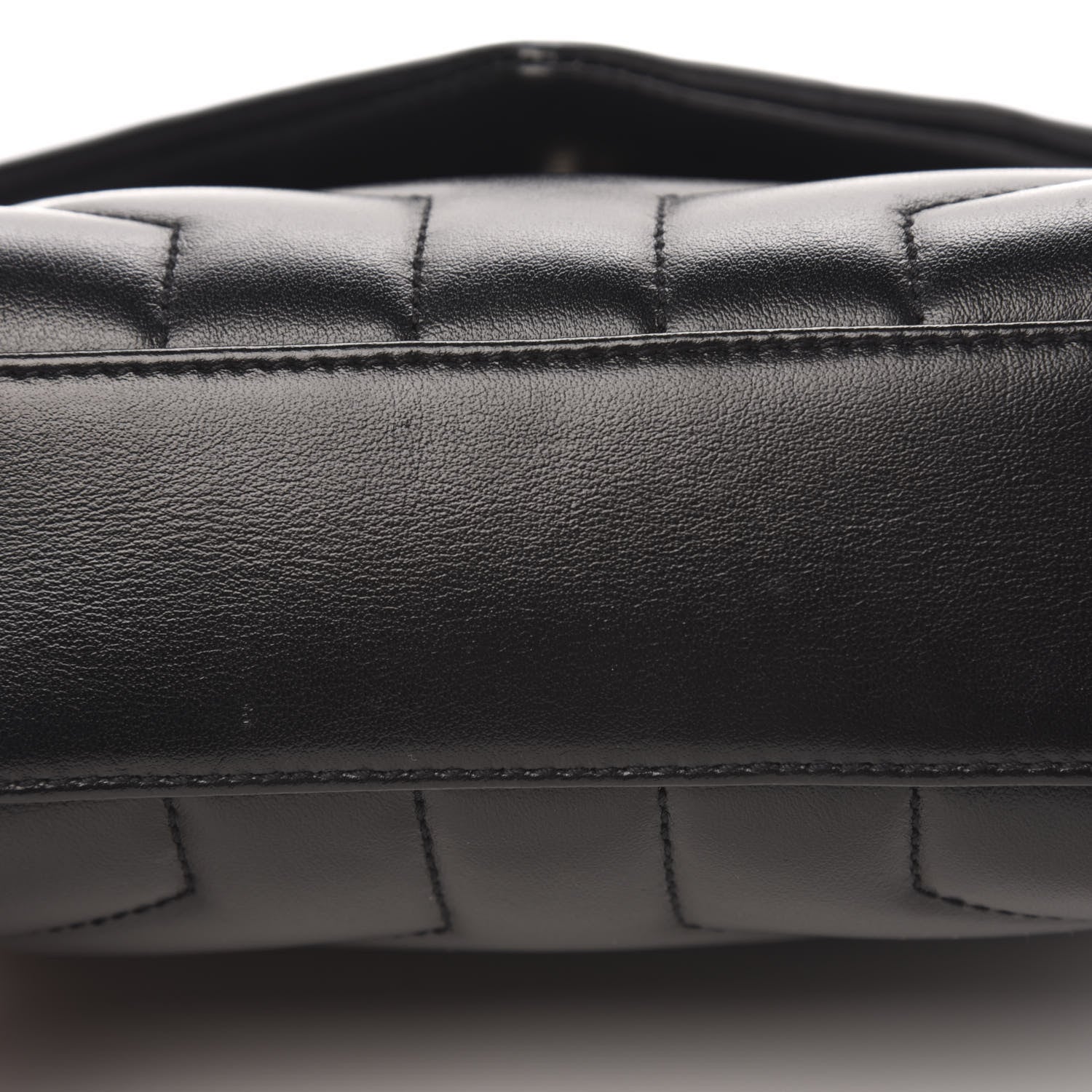 Saint Laurent Calfskin Y Quilted Monogram Toy Loulou Crossbody Bag Black 10 of 14