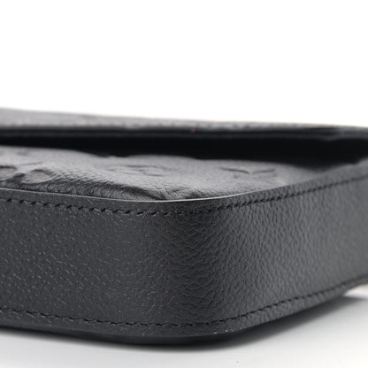 Louis Vuitton Empreinte Pochette Felicie Chain Wallet Black 12 of 13