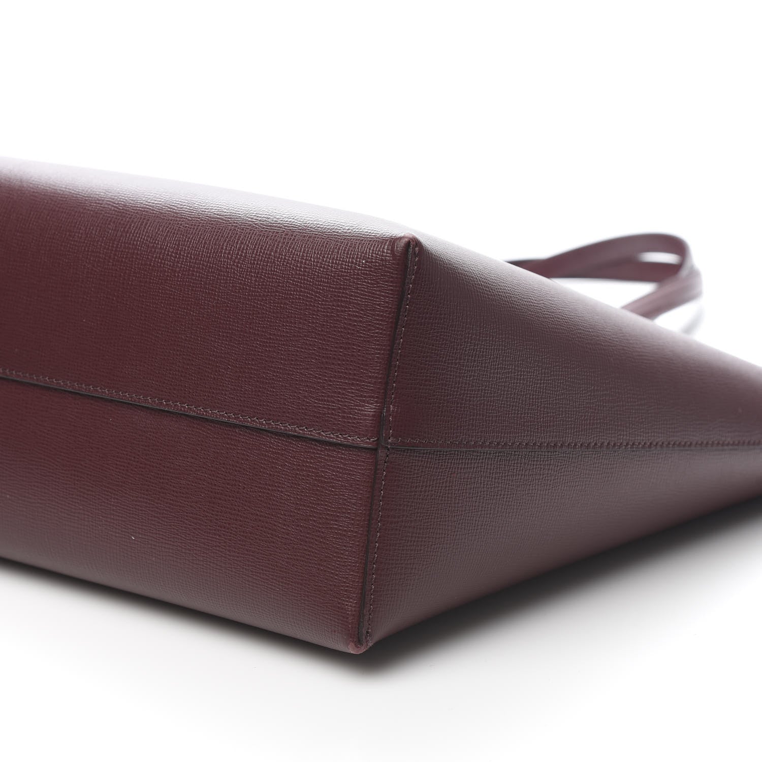 Tom Ford Grained Calfskin Small T Tote Bordeaux 8 of 9