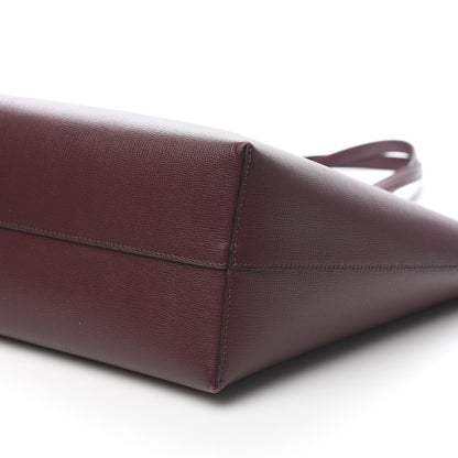 Tom Ford Grained Calfskin Small T Tote Bordeaux 8 of 9