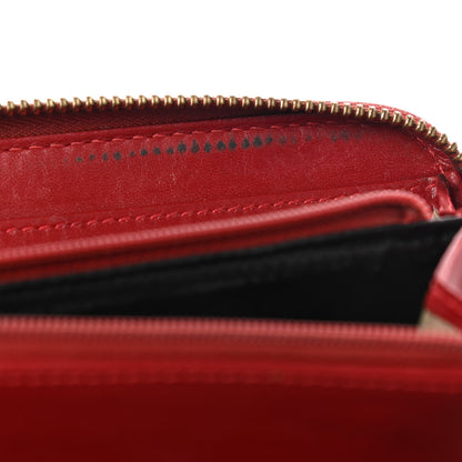 Burberry Haymarket Check Large Ziggy Zip Around Wallet Red 9 of 12