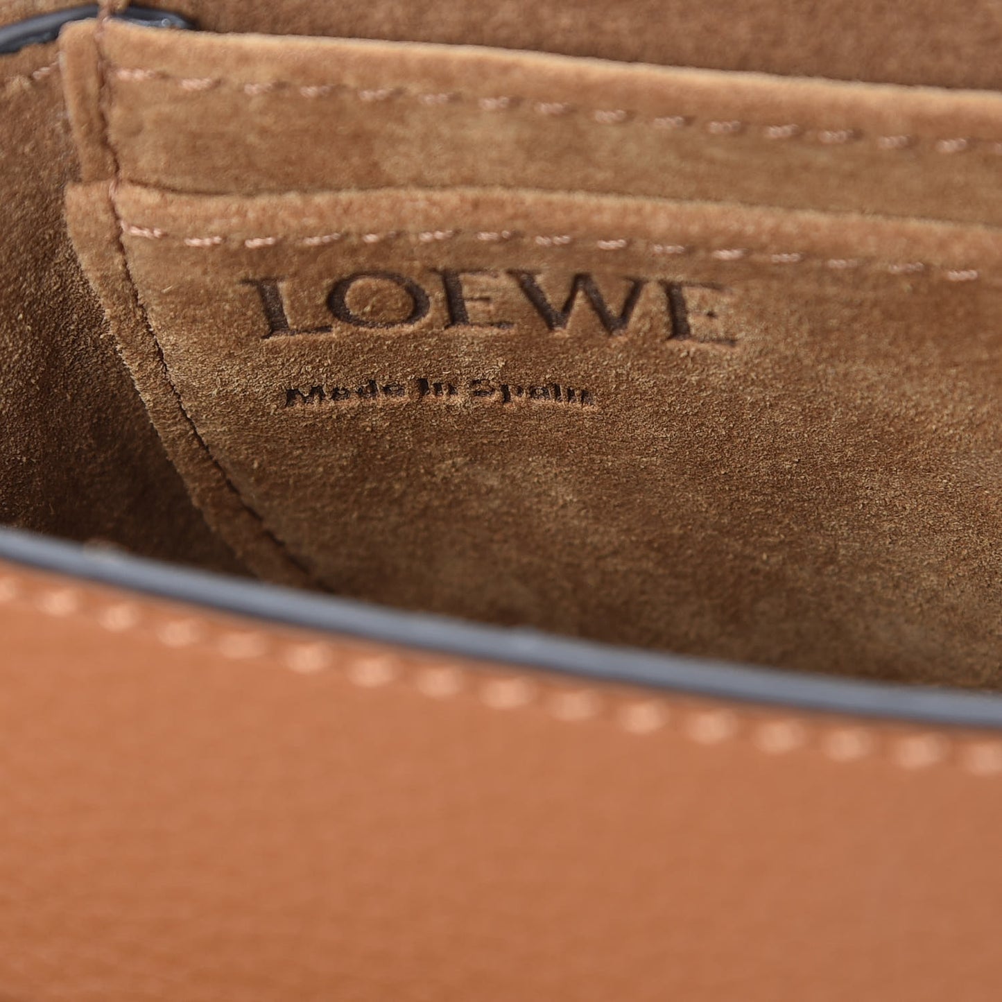 Grained Calfskin Mini Gate Crossbody Bag Caramel Pecan