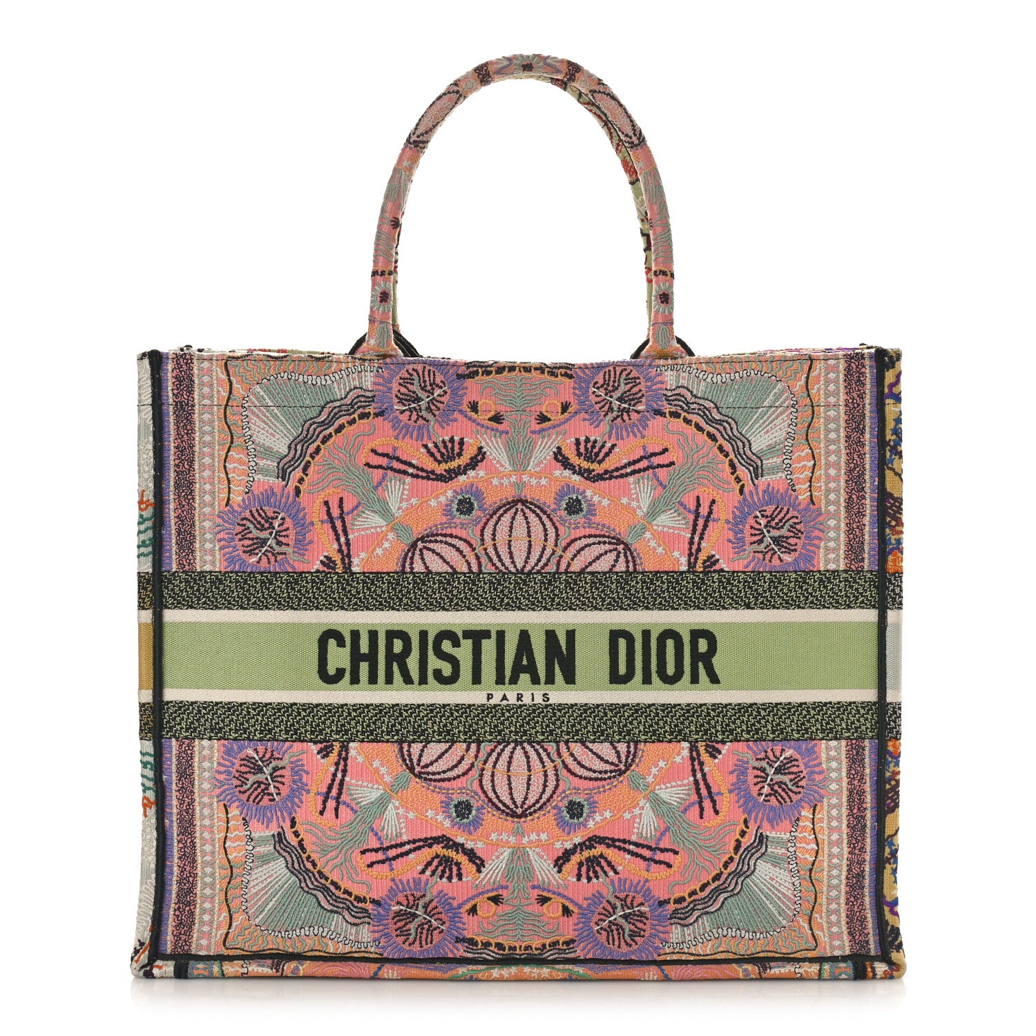 Christian Dior DIOR Canvas Embroidered Large In Lights Book Tote Multicolor 1 of 8
