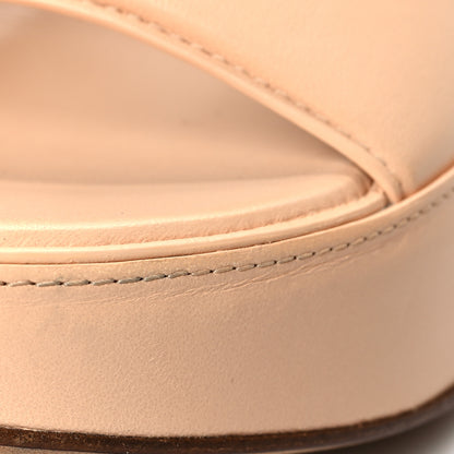 Bottega Veneta Nappa Slide Platform 115 Wedge Sandals 40 Macaroon 8 of 9