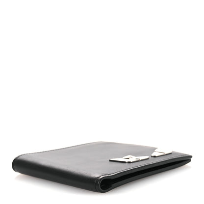 Fendi Calfskin Metal Monster Eyes Bi-fold Wallet Black 4 of 9