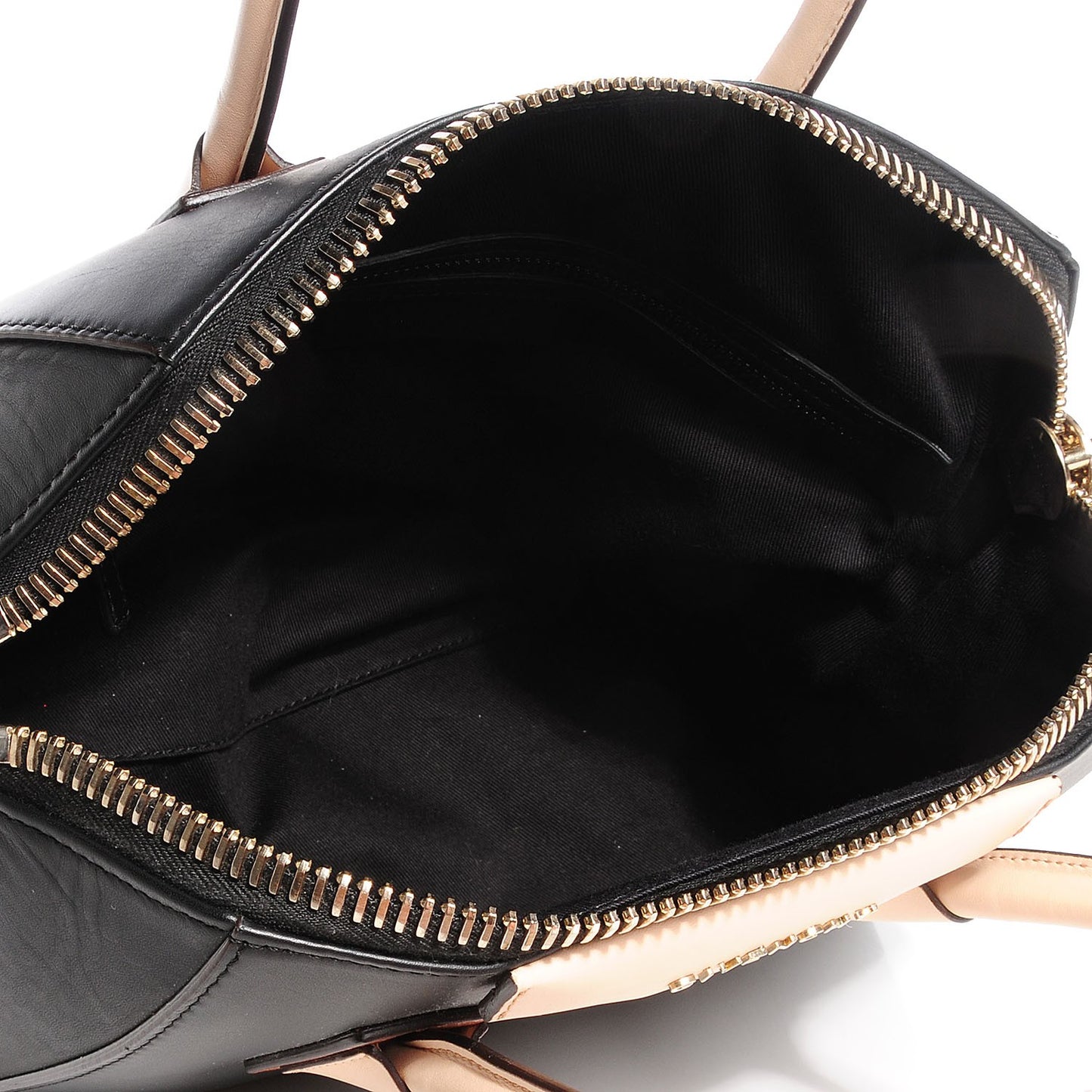 Calfskin Small Scuba Tri-Color Antigona Black Nude Brown
