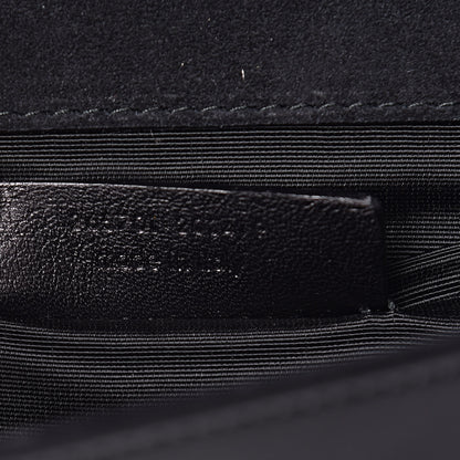 Saint Laurent Textured Patent Classic Y Ligne Clutch Black 7 of 10