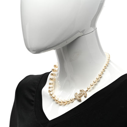 Chanel Pearl CC 100th Anniversary Necklace Light Gold 2 of 8